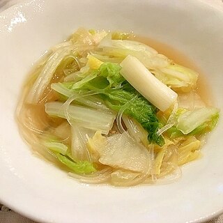 白菜と長ねぎのあっさり煮